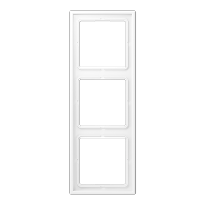 Рамка 3 поста; дюропласт; белый матовый, LS983WWM