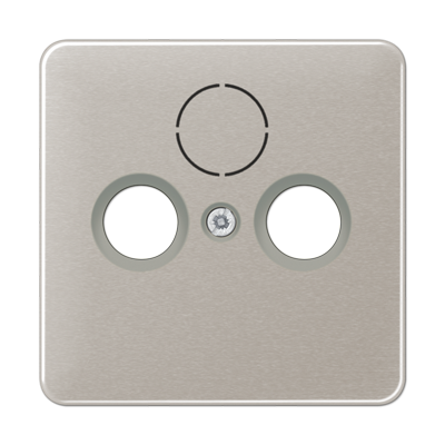 Крышка для SAT-TV-FM-розеток, фиксация винтом; металл; платина; CD500, CD561SATPT