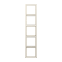 Рамка для вертикальной и горизонтальной установки ударопрочная, 5-кратная; слоновая кость, CD585WUW
