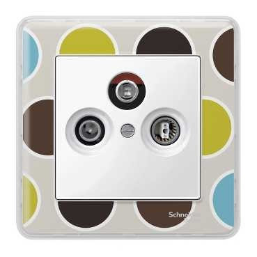 SM Накладка TV/FM/SAT, полярно-бел.