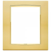 Vimar Накладка классика для 8 модулей золото сатинированое, 20668.G21