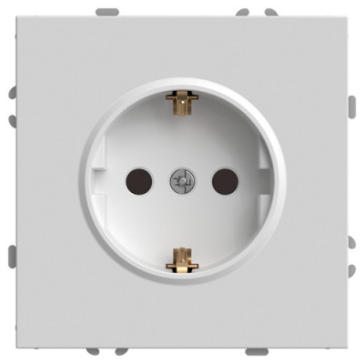 Feron Розетка 1-местная с защитной шторкой с/з (механизм), 250В, 16А, серия Эмили, RST16-5110-01, белый фарфор, soft touch, 49880, STEKKER