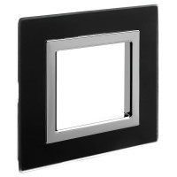 4402822 - ДКС Рамка из натурального стекла, "Avanti", черная, 1 пост