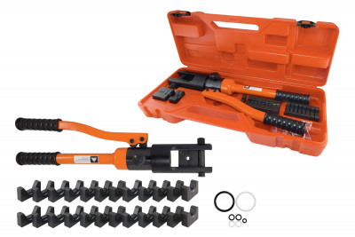 Пресс клещи гидравлические ПГРс-300 с набором матриц (10-300мм2), 12 штук, МастерЭлектрик  TDM Electric, SQ1027-0102