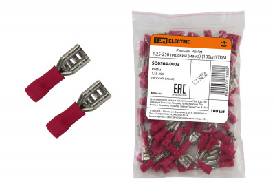 Разъем РпИм 1,25-250 плоский (мама) (100шт) TDM Electric, SQ0504-0003