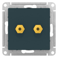 ATN000887 - ATLASDESIGN АУДИОРОЗЕТКА двойная, ИЗУМРУД, Systeme Electric ATN000887 - ATLASDESIGN АУДИОРОЗЕТКА двойная, ИЗУМРУД, Systeme Electric