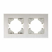 С1120-034 GUSI UGRA РАМКА 2-местная, алюминий, цвет серебро., С1120-034