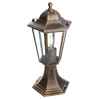 Светильник садово-парковый, 60W 230V E27 черное золото, 6104/PL6104, Feron 11131