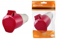 Розетка 215 переносная 3Р+РЕ+N 16А 380В IP44 TDM Electric, SQ0603-0012