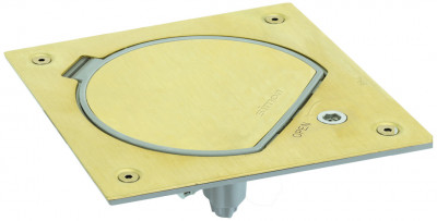 Simon SConnect Влагостойкая основа IP66 с замком на 1 модуль K45, латунь, KSE0SEC-23-71