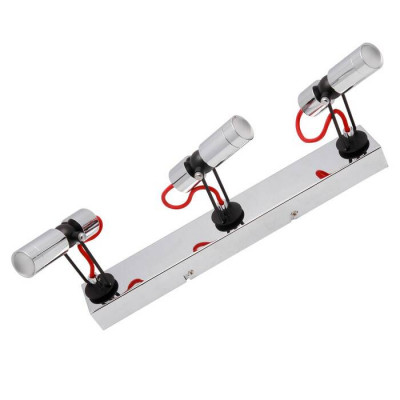 LUSSOLE ROME Спот, цвет основания - хром, плафон - металл (цвет - хром), 3x5W LED, LSP-9924