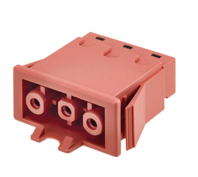 Simon Connect Красный Разъем Quick Connection "мама" встраиваемый, 2P+E, безвинт.соединение, CR0001-6
