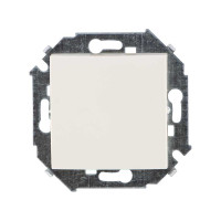 Simon Simon15 Выключатель 1-клав. 16А 250В~, винт. зажим, сл. кость, 1591101-031