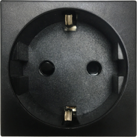 Donel Розетка 2К+З нем.ст., в/заж., с з/ш, черн. (45х45мм), серия (тип) DF6, DF6AN Donel Розетка 2К+З нем.ст., в/заж., с з/ш, черн. (45х45мм), серия (тип) DF6, DF6AN
