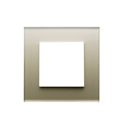 81001GCG Рамка 1 поставая, стекло шампань, Wedder