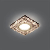 Светильник Gauss Backlight BL031 Квадрат. Черн.Кристал/Хром, Gu5.3, LED 2700K 1/40, BL031