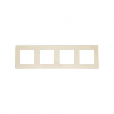 Simon Рамка 4 поста, сл кость, 2400640-031