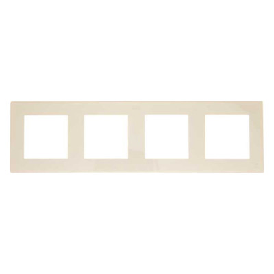 Simon Рамка 4 поста, сл кость, 2400640-031