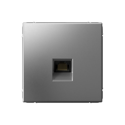 GAL000986 - ARTGALLERY РОЗЕТКА компьютерная RJ45, кат. 6A, механизм, СТАЛЬ, Systeme Electric