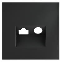 Накладка для розетки TV+RJ45 кат. 6, S70 (графит), VLS002707