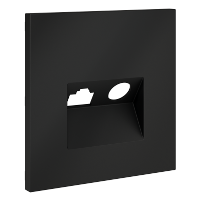 Накладка для розетки TV+RJ45 кат. 6, S70 (графит), VLS002707