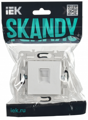 SKANDY Роз. комп. RJ45 кат.6 SK-K02W арк. бел. IEK, SK-K10-2-K01