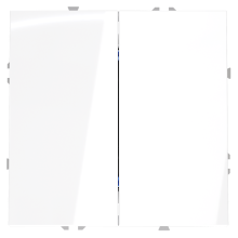 Перекрестный переключатель встраиваемый VOLTUM S70 двухклавишный 10А, (белый глянцевый), VLS020501 Перекрестный переключатель встраиваемый VOLTUM S70 двухклавишный 10А, (белый глянцевый), VLS020501