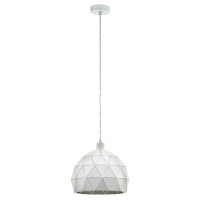 97854 Подвес ROCCAFORTE, 1х60W (E27), ?300, H1100, сталь, белый