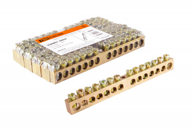 Шина "N" нулевая 6х9мм 14/1 (14групп/крепеж по центру) TDM Electric, SQ0801-0004