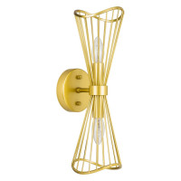 Lightstar 728623 (MB20107-2A) Бра ZETA 2х40W E14 ЗОЛОТО (в комплекте)