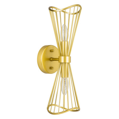 Lightstar 728623 (MB20107-2A) Бра ZETA 2х40W E14 ЗОЛОТО (в комплекте)