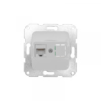 DEA Розетка Компьютер RJ45 с/у мех. Бел KRANZ (1/10/120), KR-78-0223