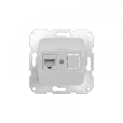 DEA Розетка Компьютер RJ45 с/у мех. Бел KRANZ (1/10/120), KR-78-0223