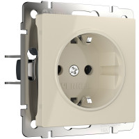 Werkel W1171303/ Розетка с заземлением, безвинтовой зажим (слоновая кость), a051478