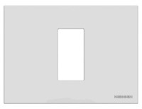 N2471 PL - Рамка итальянского стандарта на 1 модуль, серия Zenit, цвет серебристый - 2CLA247100N1301 N2471 PL - Рамка итальянского стандарта на 1 модуль, серия Zenit, цвет серебристый - 2CLA247100N1301