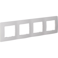 Legrand Рамка 4 поста - Legrand Etika - белый, 672504 Legrand Рамка 4 поста - Legrand Etika - белый, 672504