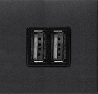 N2285 AN - Механизм USB зарядного устройства, 2М, 2х750 мА / 1х1500 мА, серия Zenit, цвет антрацит - 2CLA228500N1801 N2285 AN - Механизм USB зарядного устройства, 2М, 2х750 мА / 1х1500 мА, серия Zenit, цвет антрацит - 2CLA228500N1801