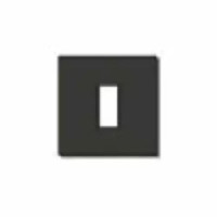 Vimar Накладка для 1 модуля аллюминевая черная, 08605.N Vimar Накладка для 1 модуля аллюминевая черная, 08605.N