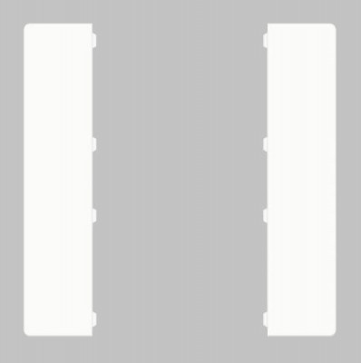 GVS CHKAM-02/55.1.00 Клавиши для CHPBD, 2 шт. белый матовый