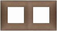 Vimar Накладка на 4 модуля (2+2), медь матовая, 09664.24