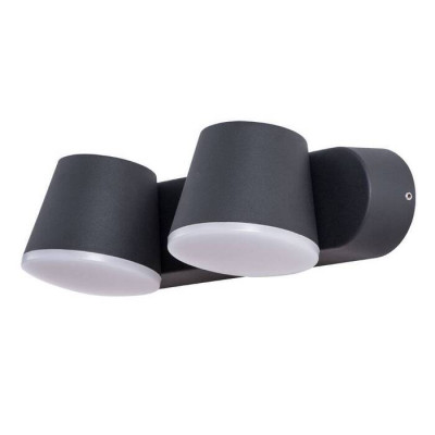 Arte Lamp CHICO, Светильник уличный архитектурный, цвет арматуры - черный, цвет плафона/декора - ЧЕРНЫЙ, 6W LED, A2212AL-2BK