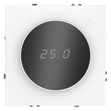 Терморегулятор электронный VOLTUM S70 с индикацией и датчиком, для теплого пола, (белый матовый), VLS070102