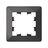 ATN221401 - ATLASDESIGN AIR 1-постовая РАМКА, БАЗАЛЬТ/дымчатый черный, Systeme Electric