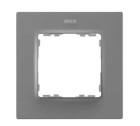 Simon Рамка на 1 пост серого матового цвета S82 Concept, 8200617-092