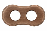 Bironi Рамка 2-х постовая для скрытого монтажа (дерево, Винтаж), BF8-620-18