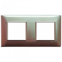 Vimar Накладка для 4 модулей (2+2) расстояние между центрами 71мм коричневая переливающаяся, 14643.23