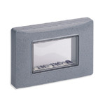 Vimar Крышка на 3 модуля IP55, с винтами для коробок прямоугольных встраиваемых, серая, 14943.14
