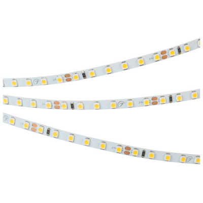 Светодиодная лента RT-A120-5mm 24V Warm2400 (9.6 W/m, IP20, 2835, 5m) (Arlight, узкая), 018100(2)