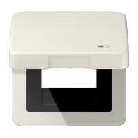 Рамка с подпружиненной крышкой для USB-механизмов, с центральной платой, CD590KLUSB