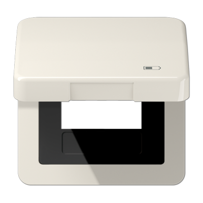 Рамка с подпружиненной крышкой для USB-механизмов, с центральной платой, CD590KLUSB